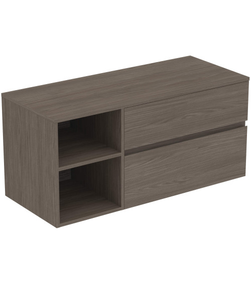 Ideal Standard Finesse pakabinama spintelė su stalviršiu ir dviem stalčiais, 120 x 50 cm, pasirinkite spalvą