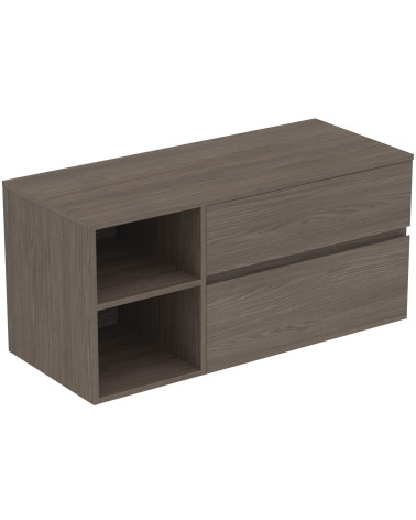 Ideal Standard Finesse pakabinama spintelė su stalviršiu ir dviem stalčiais, 120 x 50 cm, pasirinkite spalvą