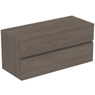 Ideal Standard Finesse pakabinama spintelė praustuvui su stalviršiu ir dviem stalčiais, 120 x 50 cm, pasirinkite spalvą