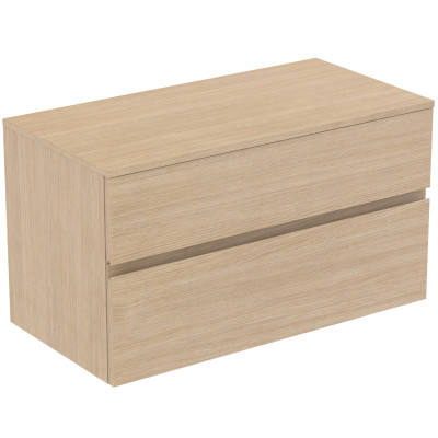 Ideal Standard Finesse pakabinama spintelė praustuvui su stalviršiu ir dviem stalčiais, 100 x 50 cm,  pasirinkite spalvą