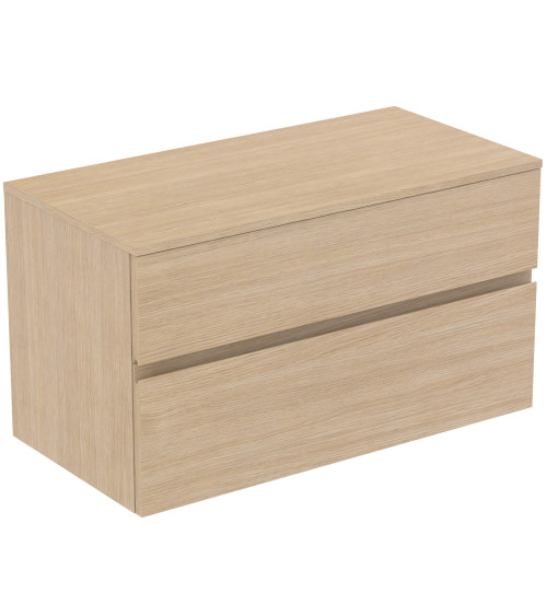 Ideal Standard Finesse pakabinama spintelė praustuvui su stalviršiu ir dviem stalčiais, 100 x 50 cm,  pasirinkite spalvą