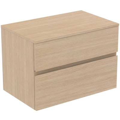 Ideal Standard Finesse pakabinama spintelė praustuvui su stalviršiu ir dviem stalčiais, 80 x 50 cm, pasirinkite spalvą