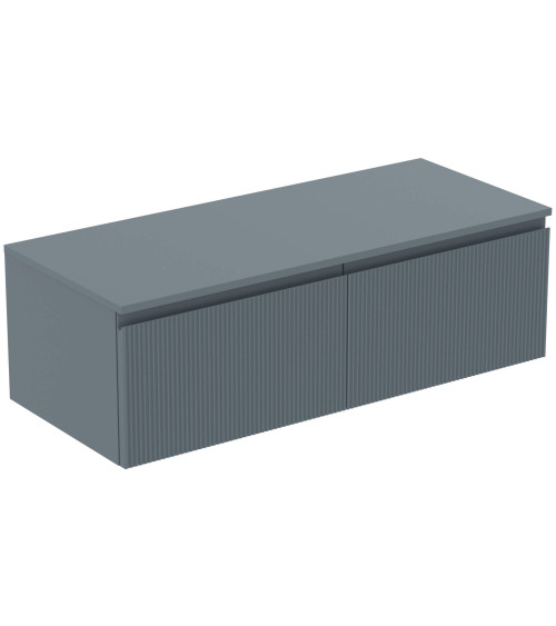 Ideal Standard Finesse pakabinama spintelė praustuvui su stalviršiu ir dviem stalčiais, 120 x 50 cm, pasirinkite spalvą