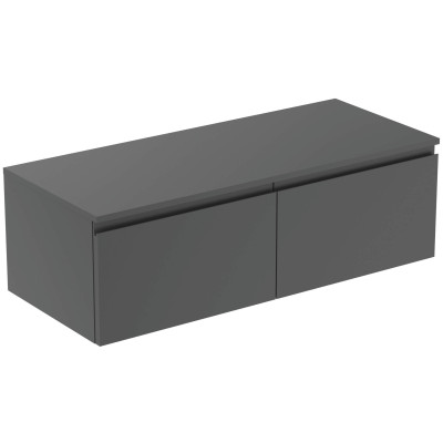 Ideal Standard Finesse pakabinama spintelė praustuvui su stalviršiu ir dviem stalčiais, 120 x 50 cm, pasirinkite spalvą