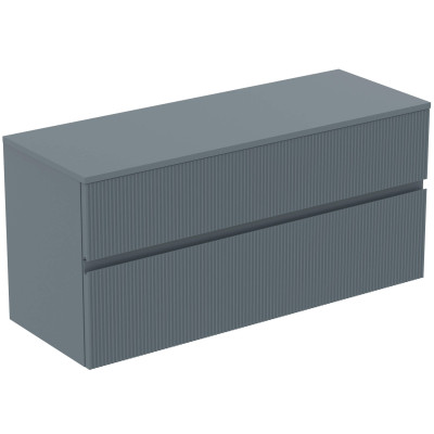 Ideal Standard Finesse pakabinama spintelė praustuvui su stalviršiu ir dviem stalčiais, 120 x 44 cm, pasirinkite spalvą