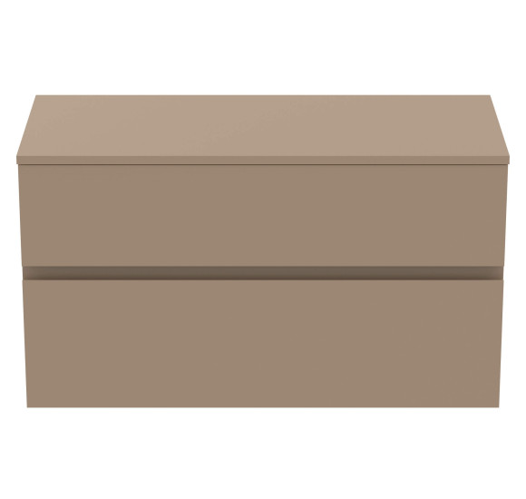 Ideal Standard Finesse pakabinama spintelė praustuvui su stalviršiu ir dviem stalčiais, 100 x 44 cm, pasirinkite spalvą