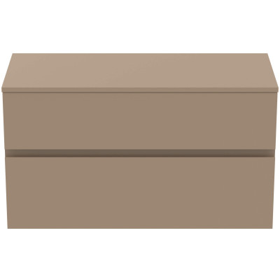 Ideal Standard Finesse pakabinama spintelė praustuvui su stalviršiu ir dviem stalčiais, 100 x 44 cm, pasirinkite spalvą