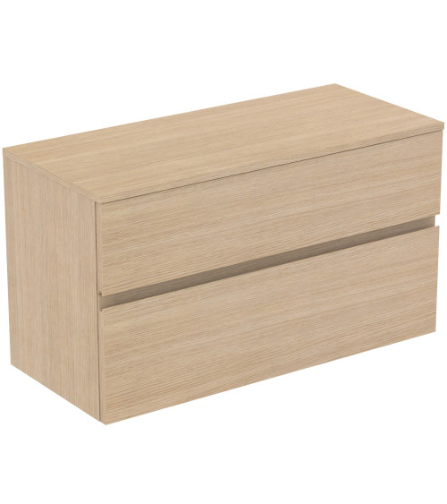 Ideal Standard Finesse pakabinama spintelė praustuvui su stalviršiu ir dviem stalčiais, 100 x 44 cm, pasirinkite spalvą