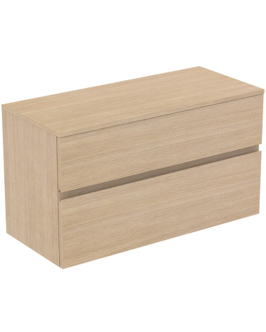 Ideal Standard Finesse pakabinama spintelė praustuvui su stalviršiu ir dviem stalčiais, 100 x 44 cm, pasirinkite spalvą