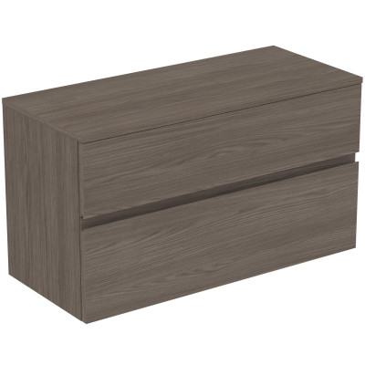 Ideal Standard Finesse pakabinama spintelė praustuvui su stalviršiu ir dviem stalčiais, 100 x 44 cm, pasirinkite spalvą