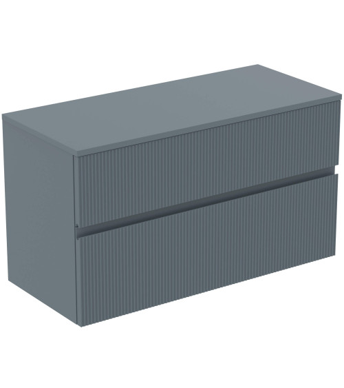 Ideal Standard Finesse pakabinama spintelė praustuvui su stalviršiu ir dviem stalčiais, 100 x 44 cm, pasirinkite spalvą