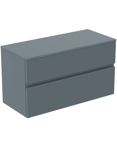 Ideal Standard Finesse pakabinama spintelė praustuvui su stalviršiu ir dviem stalčiais, 100 x 44 cm, pasirinkite spalvą