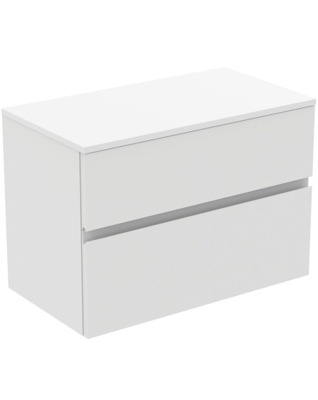 Ideal Standard Finesse pakabinama spintelė praustuvui su stalviršiu ir dviem stalčiais, 80 x 44 cm, pasirinkite spalvą