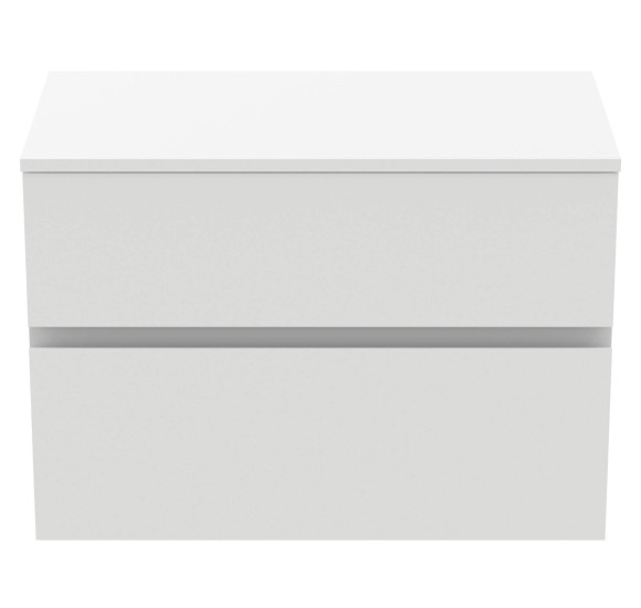 Ideal Standard Finesse pakabinama spintelė praustuvui su stalviršiu ir dviem stalčiais, 80 x 44 cm, pasirinkite spalvą