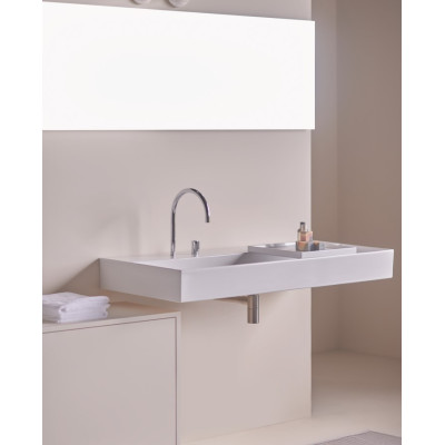 Ideal Standard Solos Vanity Basin pakabinamas praustuvas 1215x515x120 mm, su 2 skylėm maišytuvui, pasirinkite spalvą