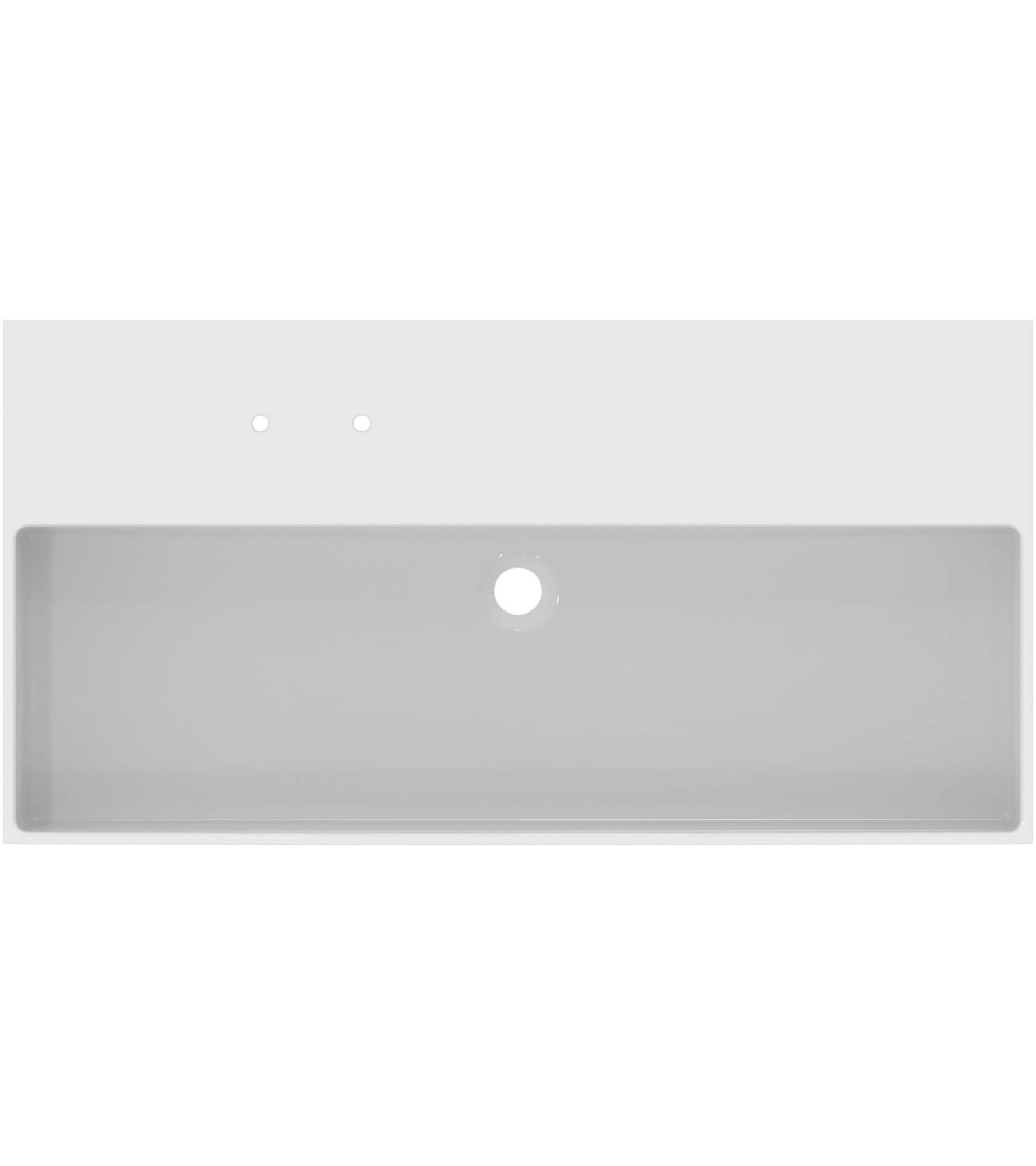 Ideal Standard Solos Vanity Basin pakabinamas praustuvas 1015x515x120 mm, su 2 skylėm maišytuvui, pasirinkite spalvą