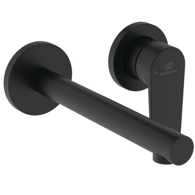 Ideal Standard CeraLife O potinkinis praustuvo maišytuvas, 180 mm snapas, juoda matinė spalva