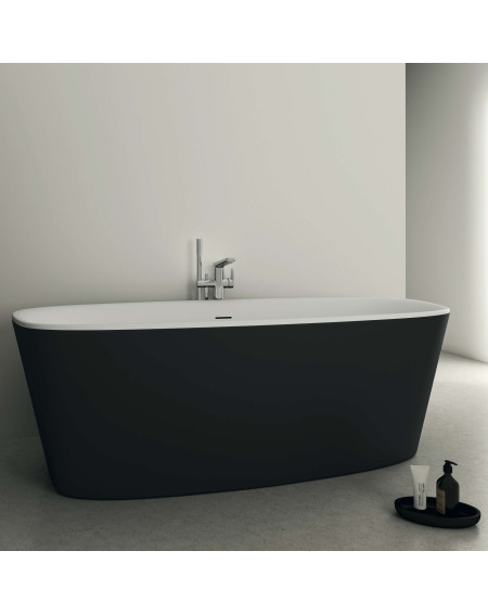 Ideal Standard Dea K8721V3 laisvai pastatoma akrilinė vonia 180x80 cm, juodos matinės spalvos