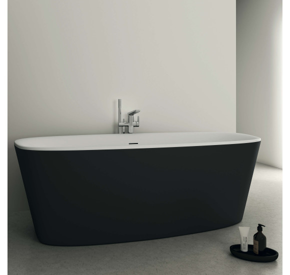 Ideal Standard Dea K8721V3 laisvai pastatoma akrilinė vonia 180x80 cm, juodos matinės spalvos