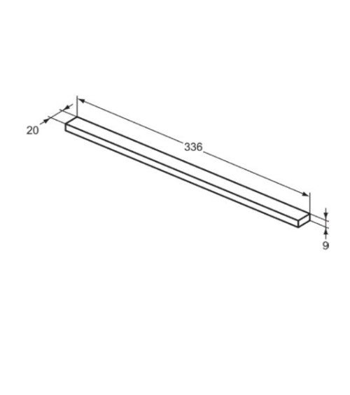 Ideal Standard i.life rankenėlė spintelei T5742AA, 336 mm ilgio, pasirinkite spalvą