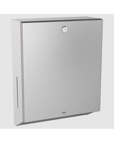 KWC Rodan rankšluostinio popieriaus laikiklis-dozatorius, iš nerūdijančio plieno, 300-400vnt. talpa, matinis