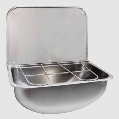 KWC Sirius atliekų (ūkinė) plautuvė, nerūdijančio plieno su grotelėmis