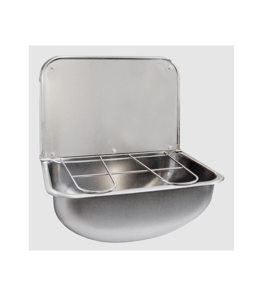 KWC Sirius atliekų (ūkinė) plautuvė, nerūdijančio plieno su grotelėmis