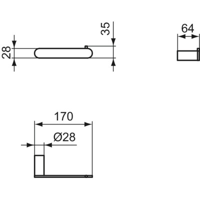 Ideal Standard Conca tualetinio popieriaus laikiklis, tvirtinamas prie sienos, pasirinkite spalvą