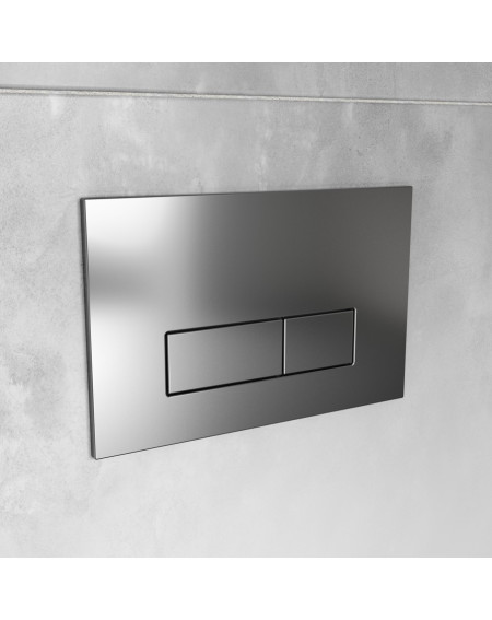 Ideal Standard Oleas mechaninis vandens nuleidimo mygtukas, šlifuotas paviršius-chromo spalvos