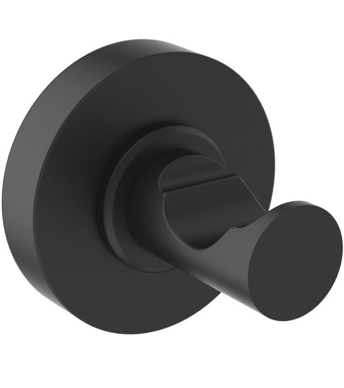 Ideal Standard Iom kabliukas vonios rankšluosčiui, juodos matinės spalvos, aptakių formų