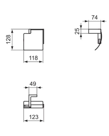 Ideal Standard Conca tualetinio popieriaus laikiklis, tvirtinamas prie sienos