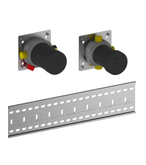 Keuco IXMO potinkinės dalys termostatiniam maišytuvui, 3 krypčių