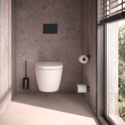 Keuco Aveno tualetinio šepečio komplektas, klijuojamas prie sienos (pasirenkama spalva)