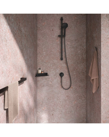 Keuco Aveno kampinė dušo lentynėlė su stiklo valytuvu, klijuojama prie sienos (pasirenkama spalva)