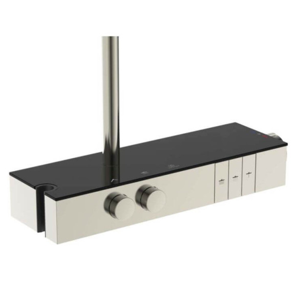 Ideal Standard Ceratherm Solos termostatinė dušo sistema su XXL lentynėle, pasirinkite spalvą